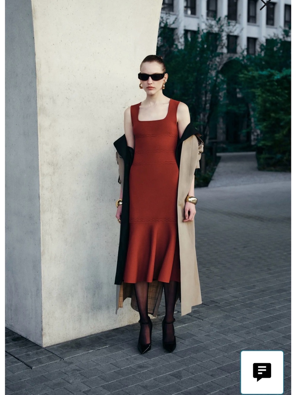 Herve Leger Sleeveless Wine Midi Dress - Picture 10 of 14